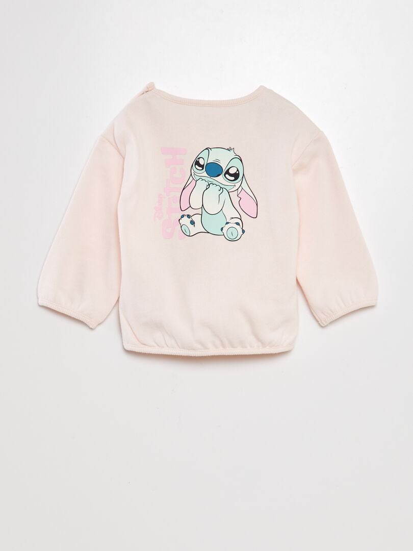 SUDADERA DE CHáNDAL 'STITCH'  ROSA