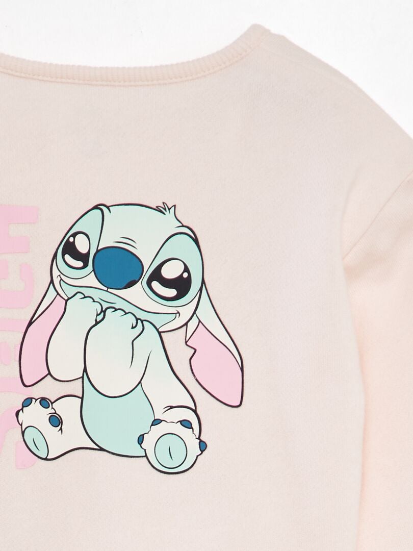 SUDADERA DE CHáNDAL 'STITCH'  ROSA