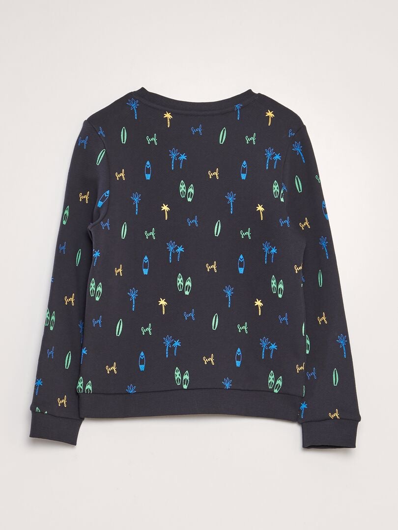SUDADERA ESTAMPADA DE CHáNDAL  NEGRO