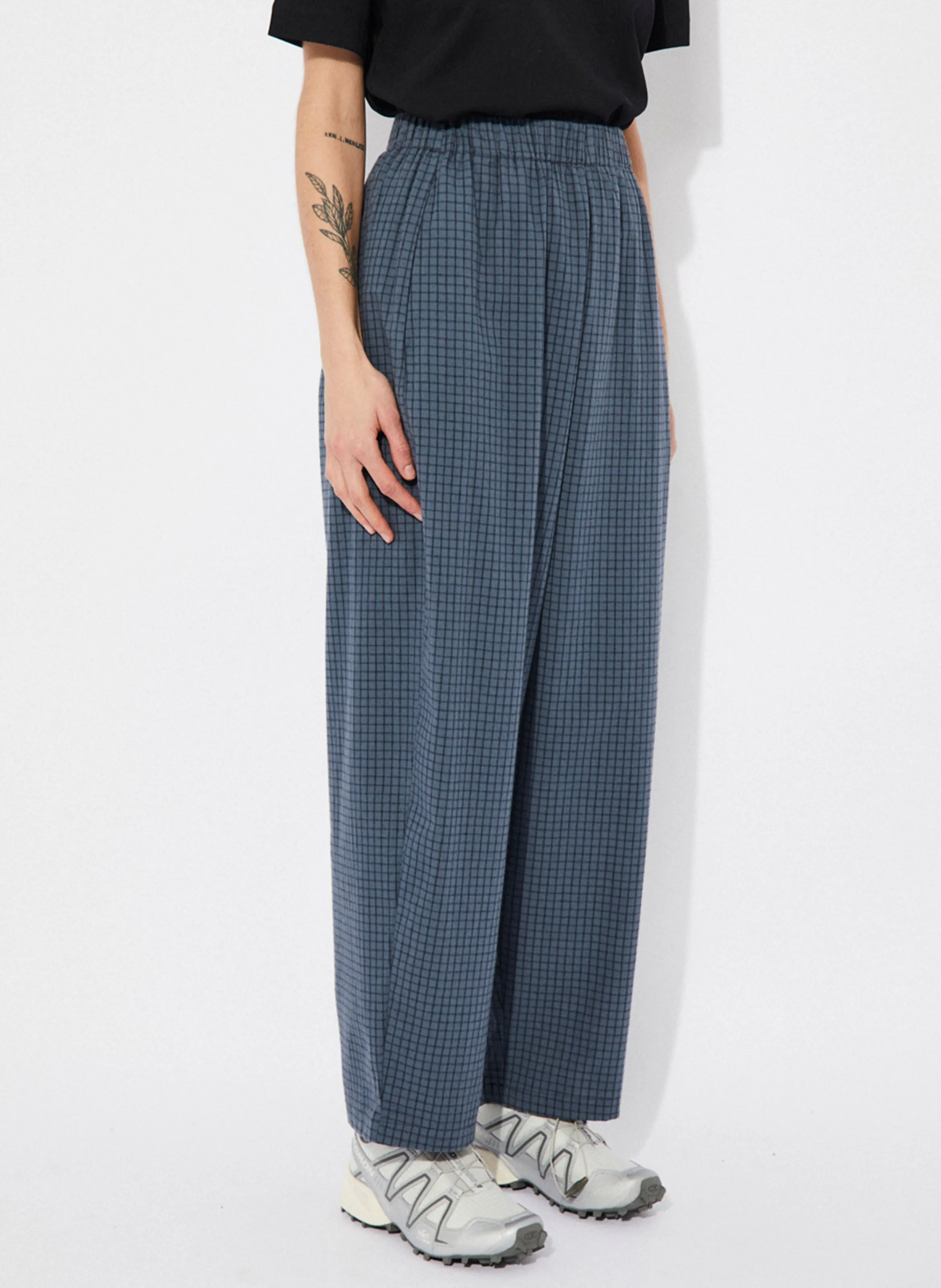TURIN  PANTALóN RECTO DE ALGODóN EN AZUL