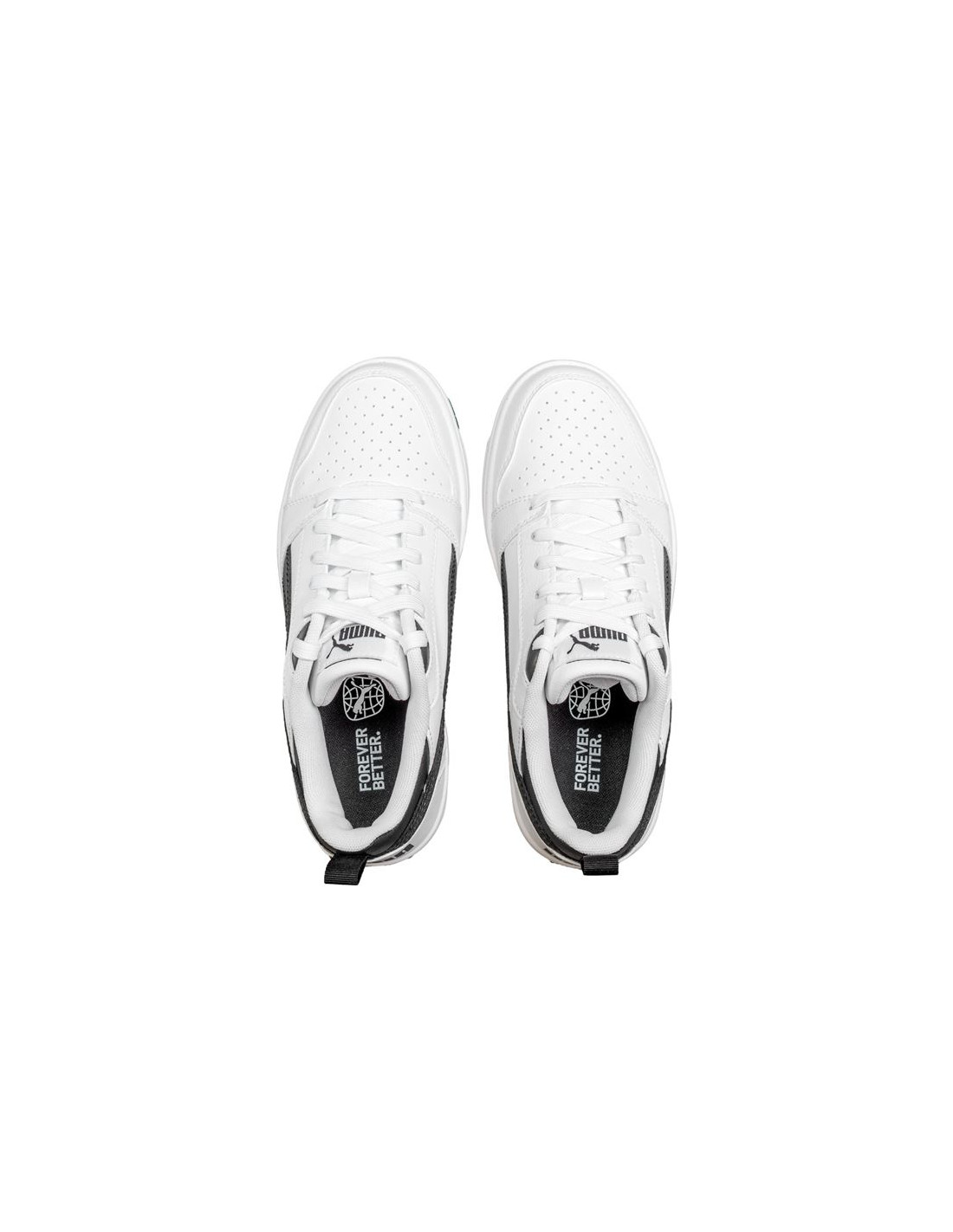 ZAPATILLAS DE PUMA REBOUND V6 LOW INFANTIL BLANCONEGRO