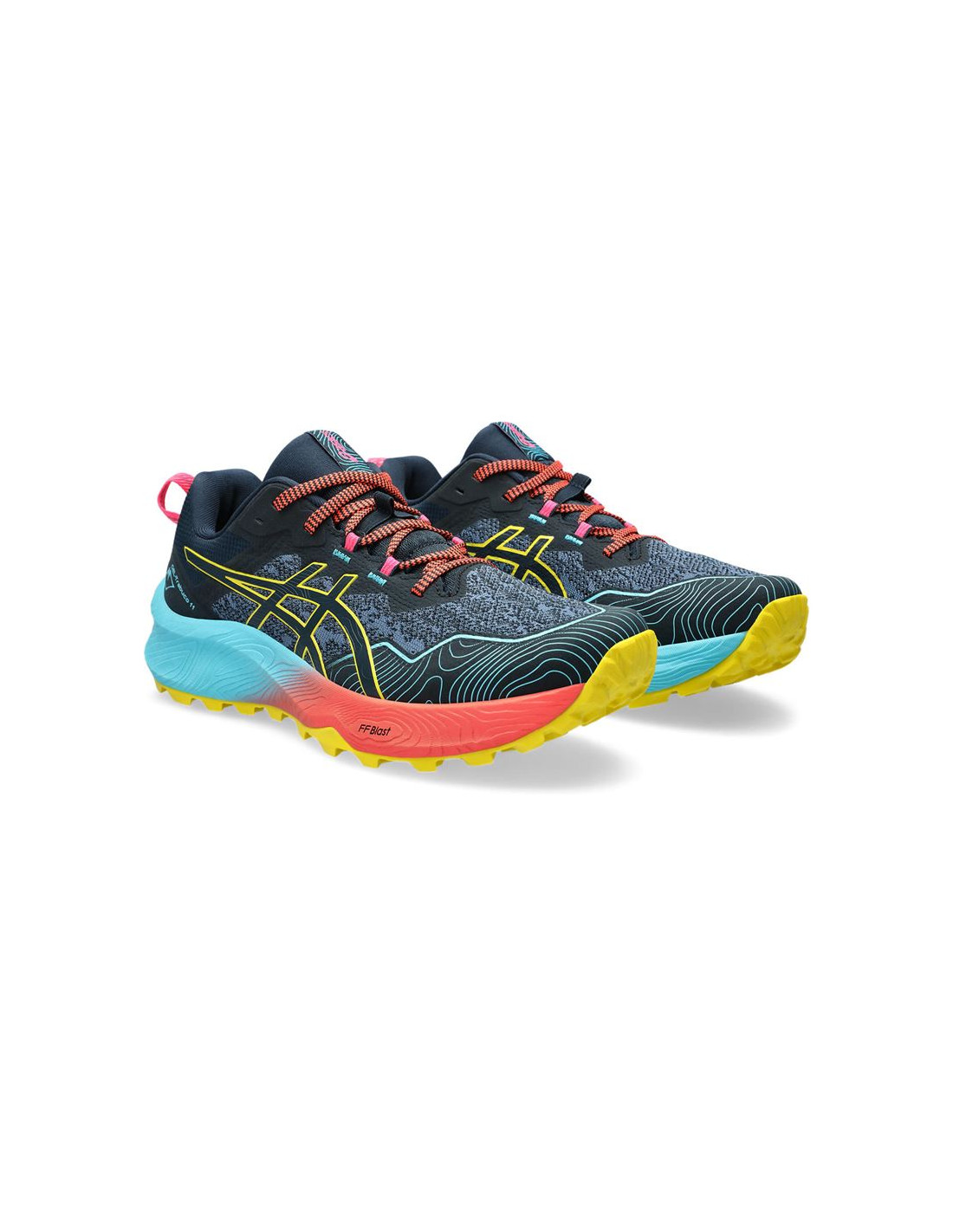 ZAPATILLAS DE TRAIL ASICS GELTRABUCO 11 HOMBRE AZUL/VI NT YELLOW