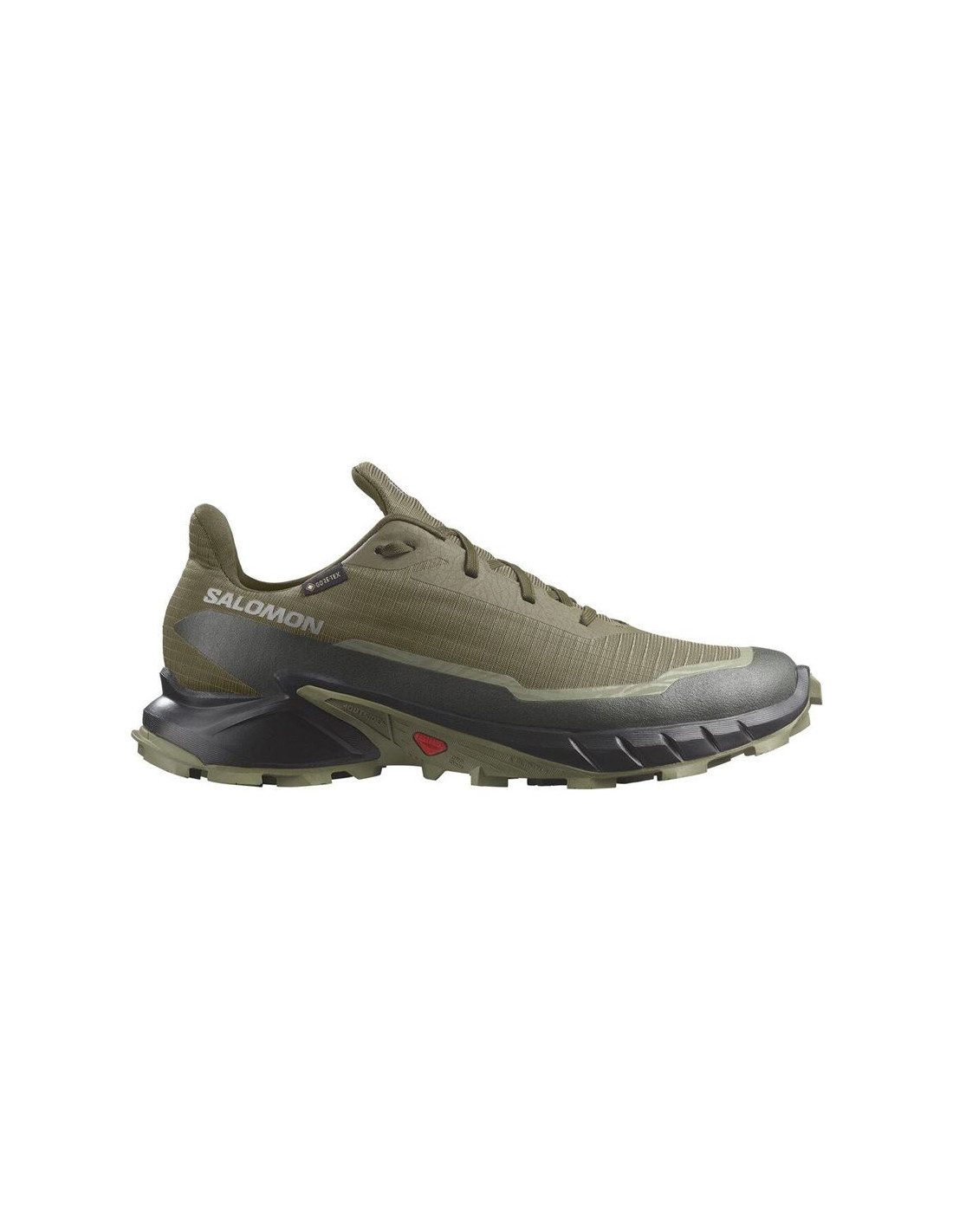 ZAPATILLAS DE TRAIL SALOMON ALPHACROSS 5 GORE  TEX OLIVE NIGHT / BLACK / DEEP LICHEN GREEN HOMBRE