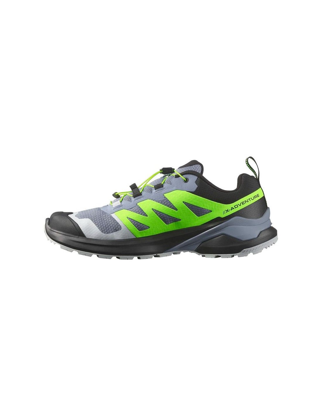 ZAPATILLAS DE TRAIL SALOMON XADVENTURE FLINT STONE / BLACK / GREEN GECKO HOMBRE