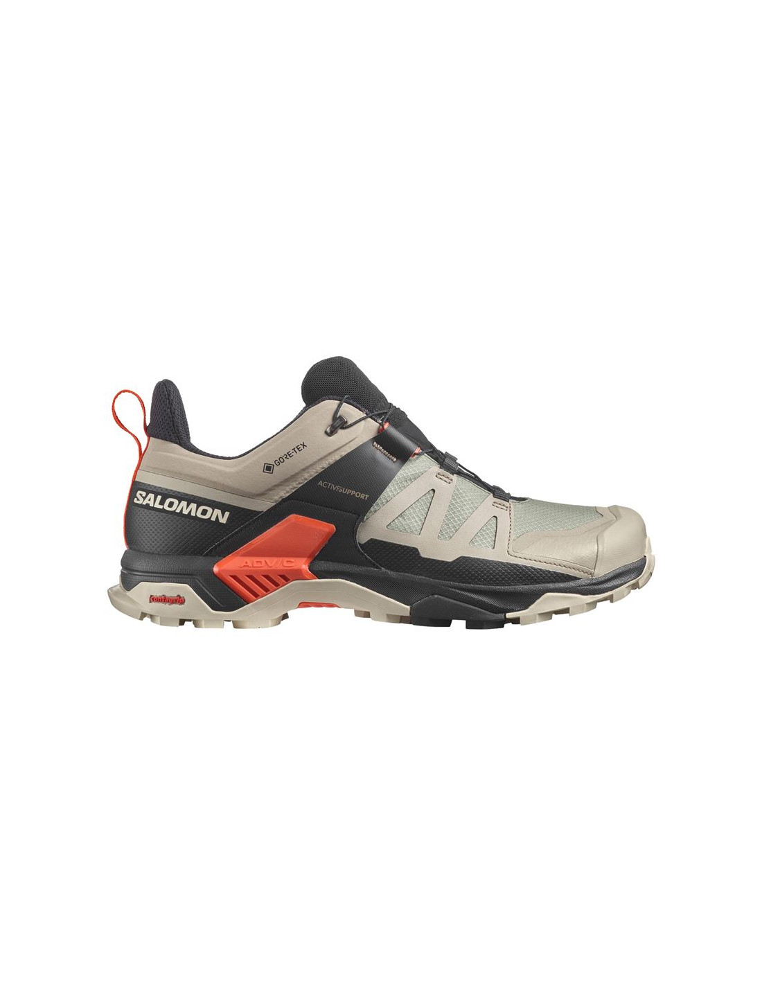 ZAPATILLAS DE TRAIL SALOMON X ULTRA 4 GORETEX GRIS HOMBRE