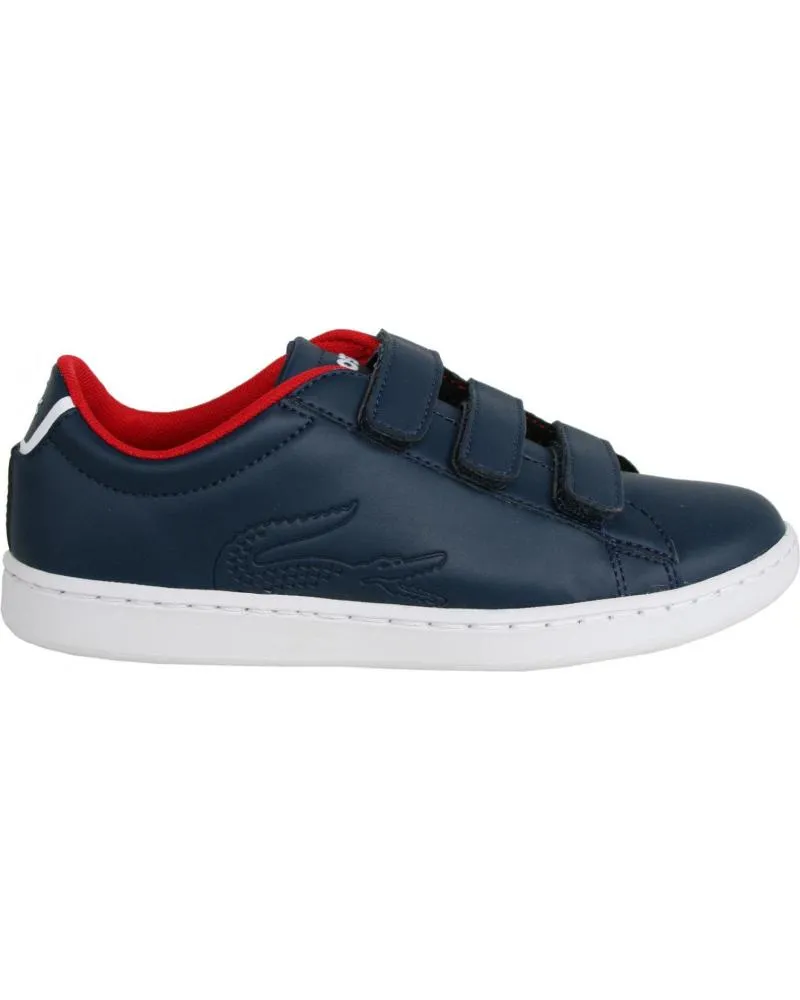 ZAPATILLAS DEPORTE DE NIñA Y NIñO LACOSTE 31SPI0002 CARNABY EVO 144 NVYRED
