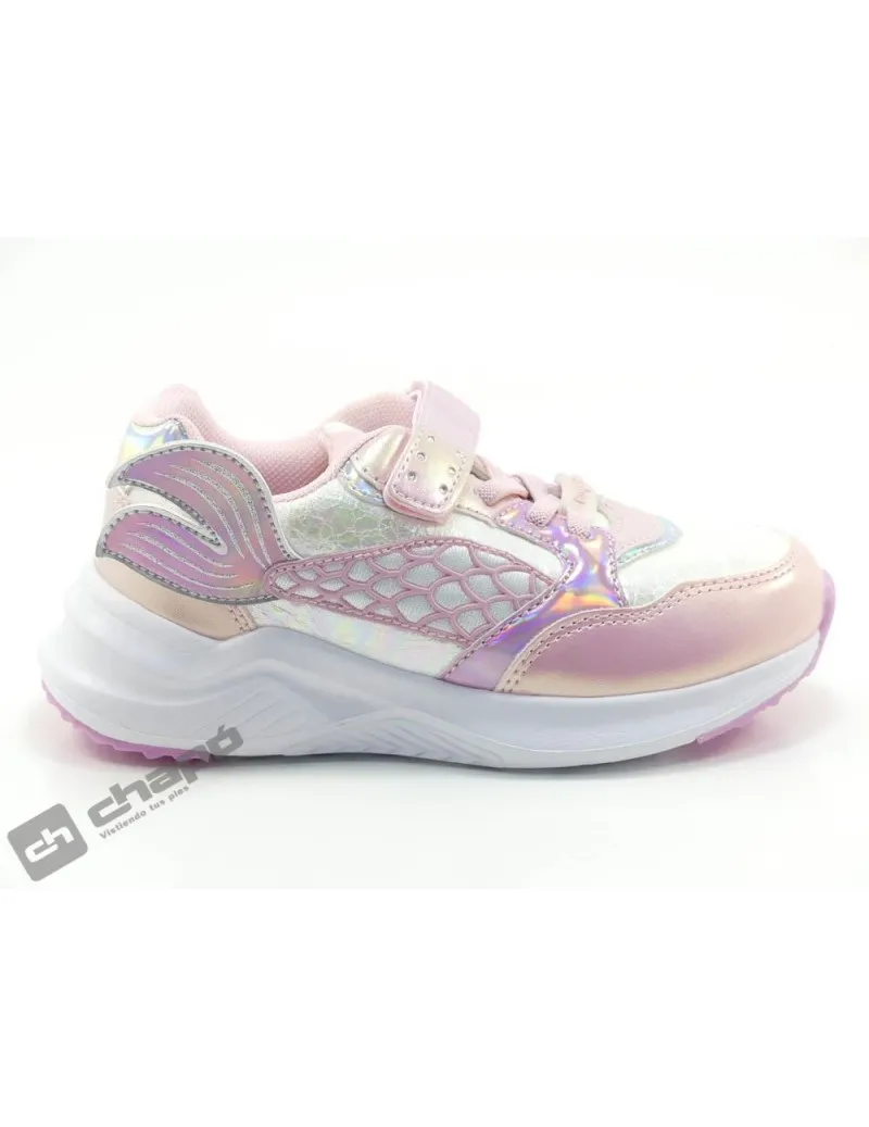 ZAPATILLAS DEPORTIVA ROSA CONGUITOS 261017LUZ