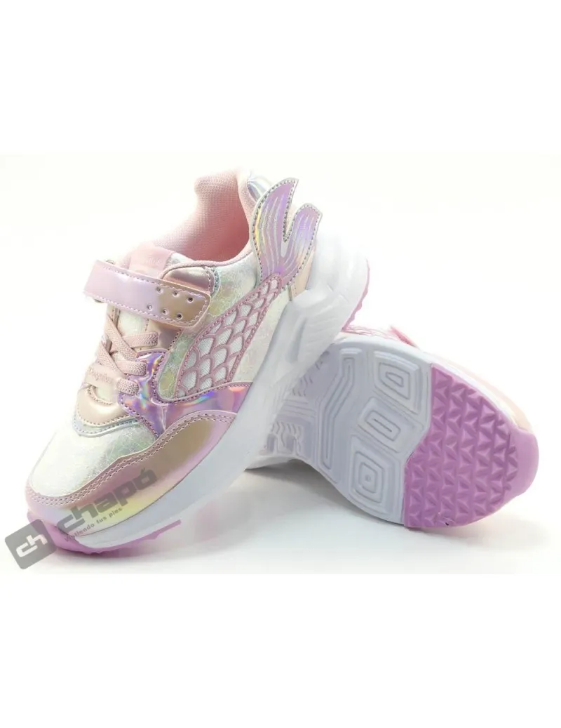 ZAPATILLAS DEPORTIVA ROSA CONGUITOS 261017LUZ