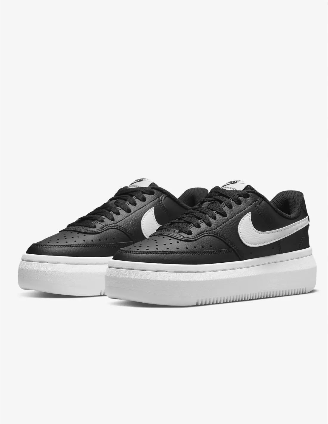 Zapatillas Plataforma NIKE Court Vision Negras