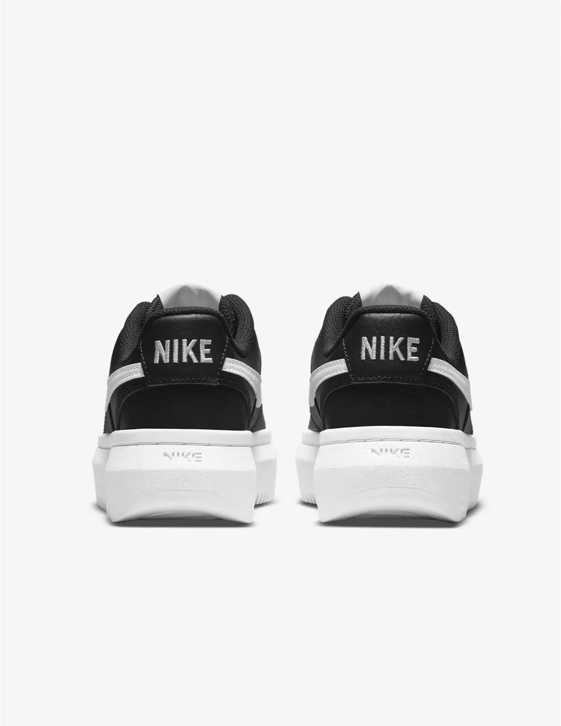 Zapatillas Plataforma NIKE Court Vision Negras