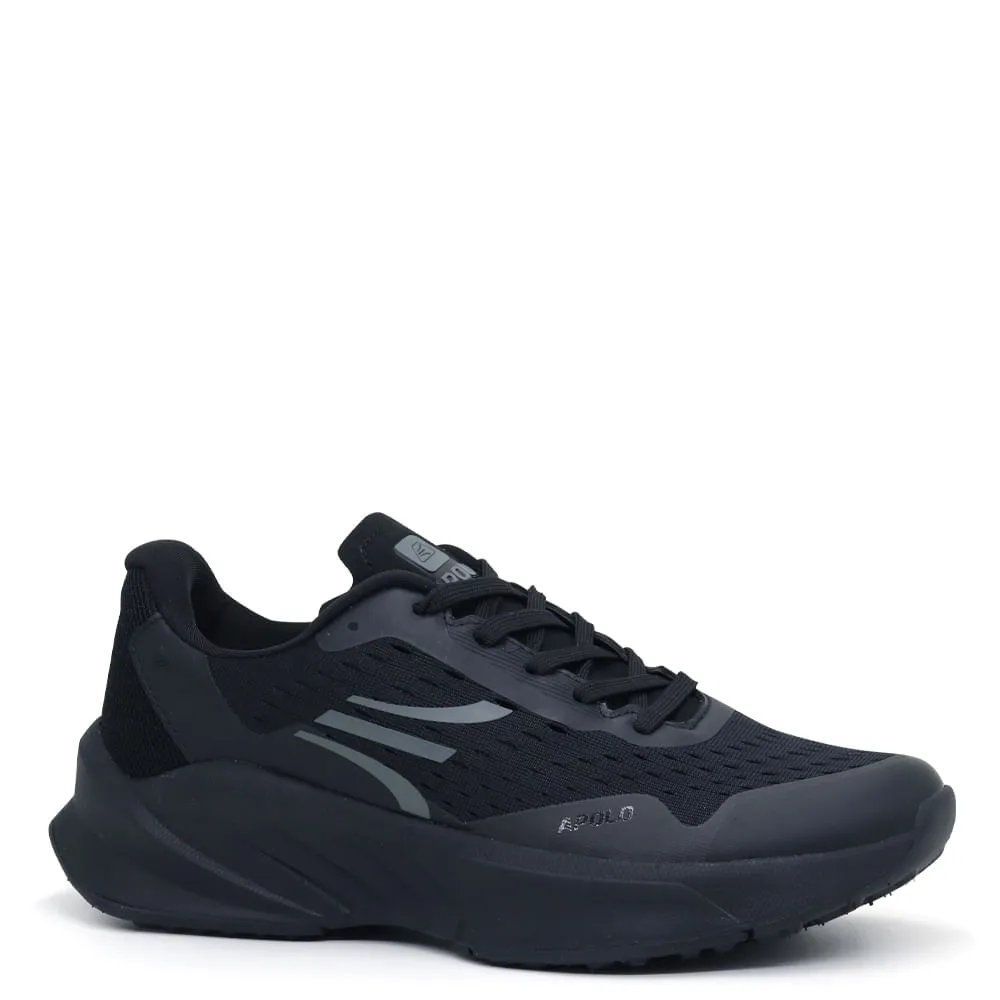 ZAPATILLAS RUNNING HOMBRE APOLO AH2344 NEGRO