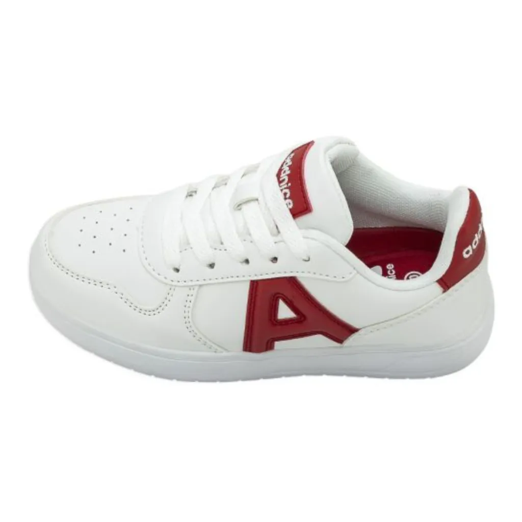 ZAPATILLAS URBANAS NIñOS ADDNICE SAN DIEGO MAX  BLANCO/ROJO