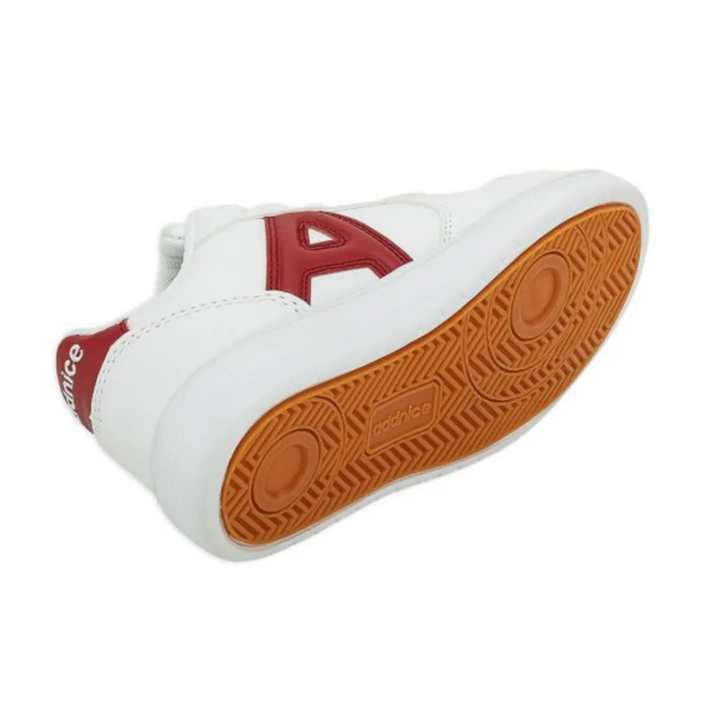 ZAPATILLAS URBANAS NIñOS ADDNICE SAN DIEGO MAX  BLANCO/ROJO