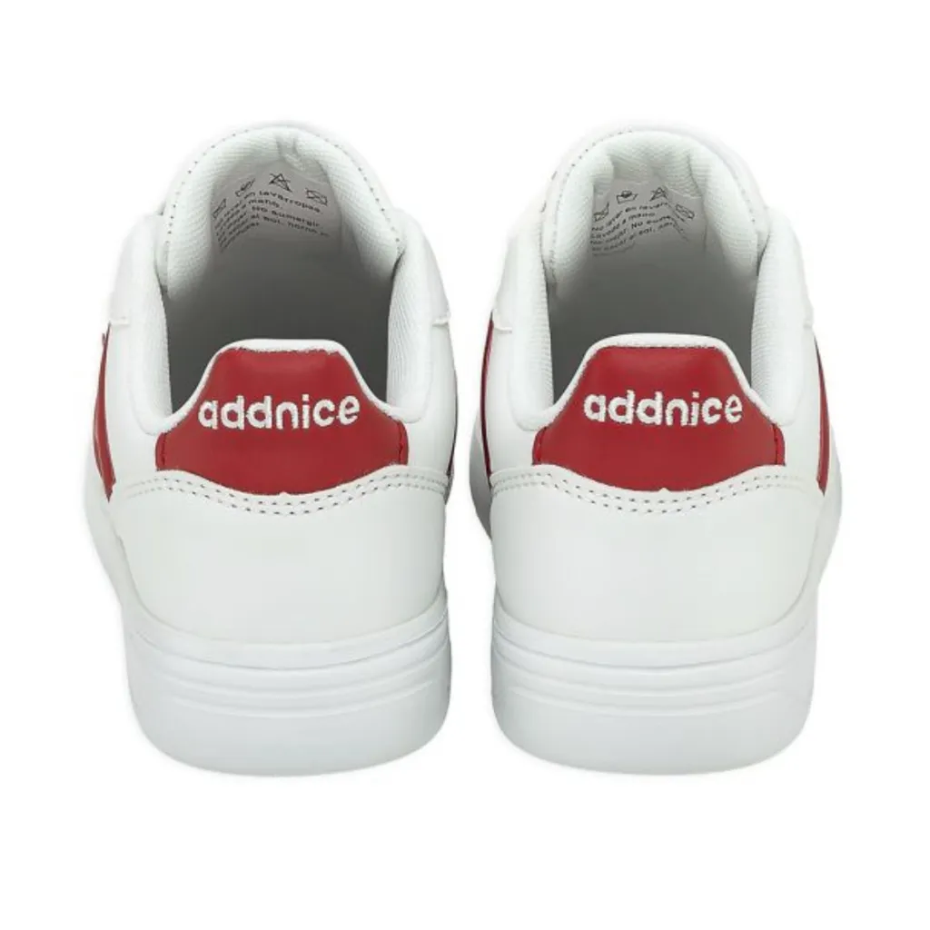 ZAPATILLAS URBANAS NIñOS ADDNICE SAN DIEGO MAX  BLANCO/ROJO
