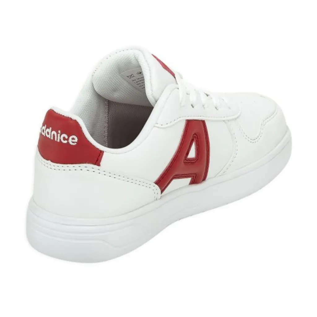 ZAPATILLAS URBANAS NIñOS ADDNICE SAN DIEGO MAX  BLANCO/ROJO
