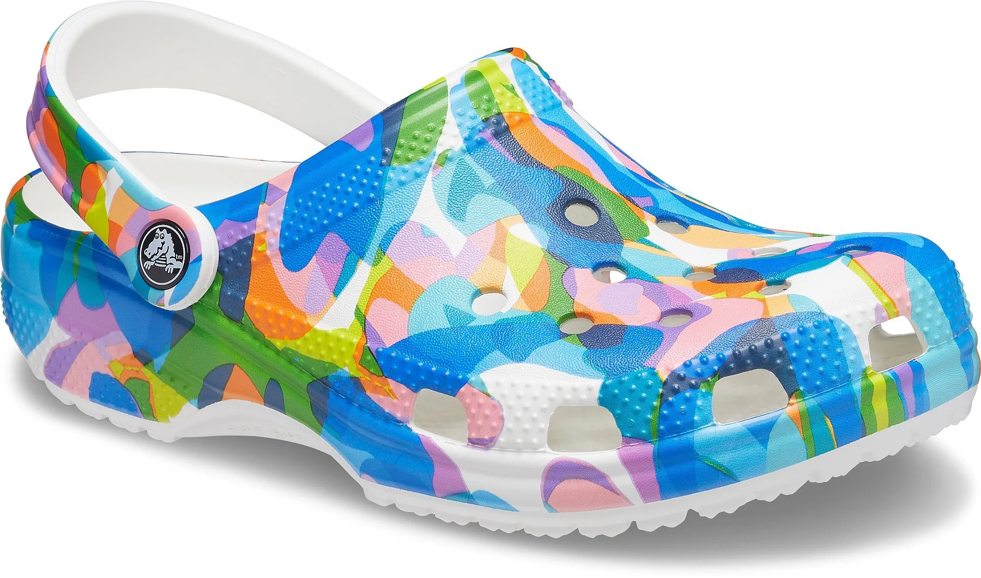 ZAPATOS CROCS CLASSIC BUBLE BLOCK CLOG  WHITE/MULTI