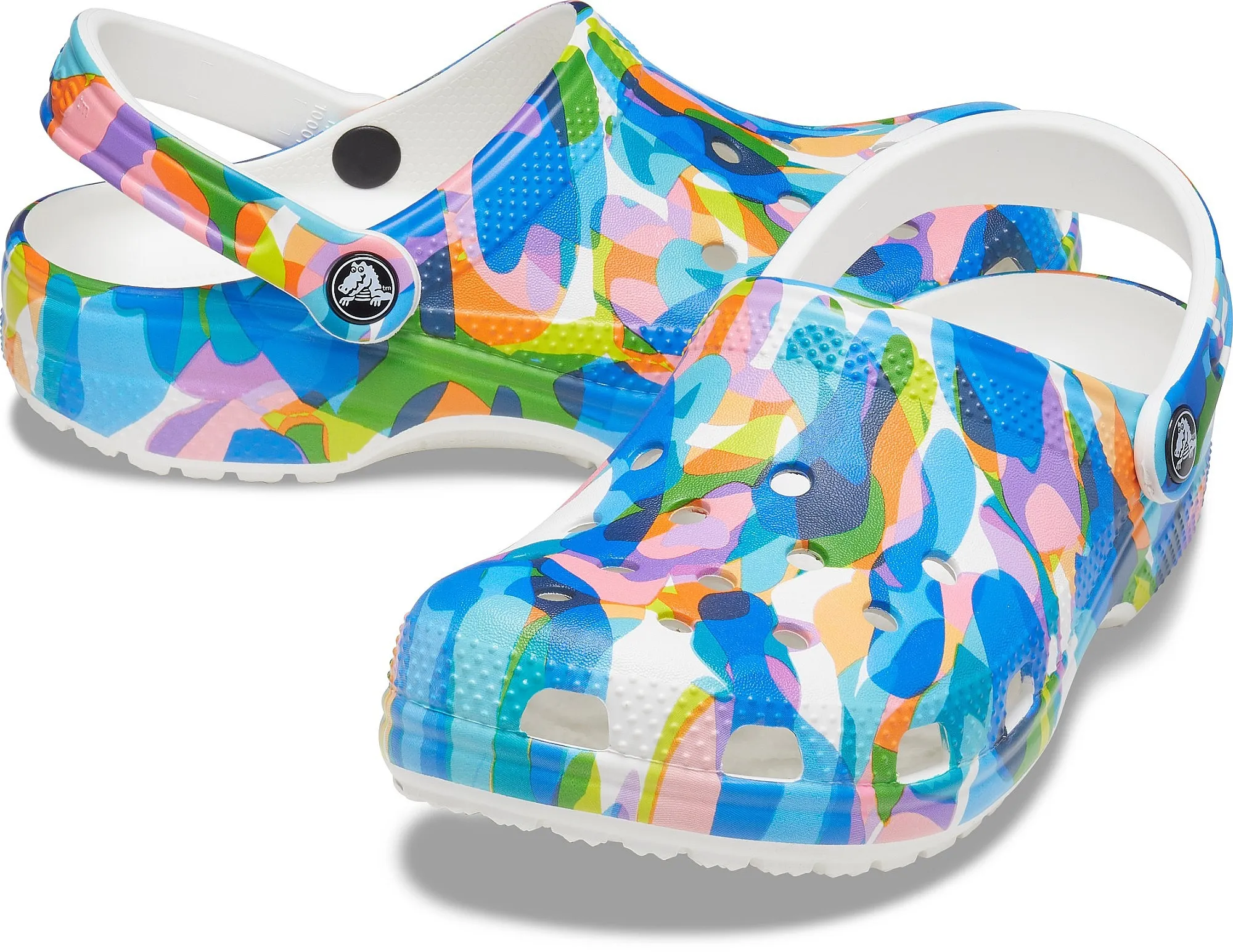 ZAPATOS CROCS CLASSIC BUBLE BLOCK CLOG  WHITE/MULTI