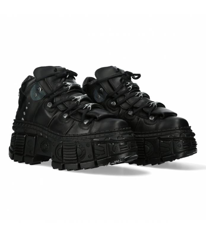 ZAPATOS PIEL ROCK SUELA TANK NEW ROCK ORIGINAL PLATAFORMA WALL106S12